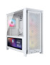 Carcasa CORSAIR 4000D RGB AIRFLOW LCD, Mid-Tower, ATX/Micro-ATX/Mini-ITX, Tempered Glass, 3x RS120 ARGB PWM Fans, White