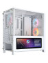 Carcasa CORSAIR 4000D RGB AIRFLOW LCD, Mid-Tower, ATX/Micro-ATX/Mini-ITX, Tempered Glass, 3x RS120 ARGB PWM Fans, White