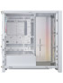 Carcasa CORSAIR 4000D RGB AIRFLOW LCD, Mid-Tower, ATX/Micro-ATX/Mini-ITX, Tempered Glass, 3x RS120 ARGB PWM Fans, White