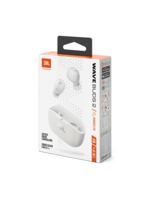 Casti wireless JBL Buds 2, Bluetooth 5.3, ANC, White