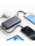 PowerBank UGREEN PB528, 20000 mAh, 30W, 1 x USB-C, 1 x USB-A, 2 x Cablu USB-C incorporabil, Gray