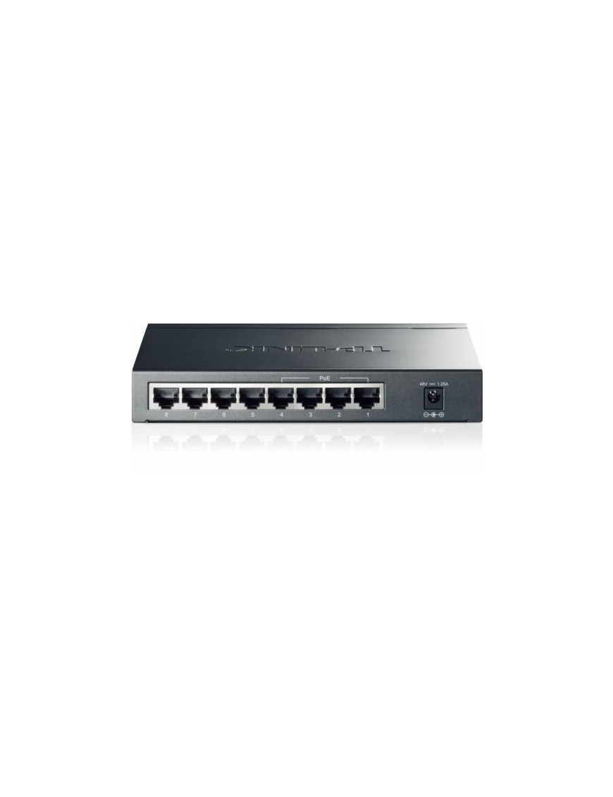 Switch TP-LINK TL-SG1008P, 8 porturi (4 PoE), Black