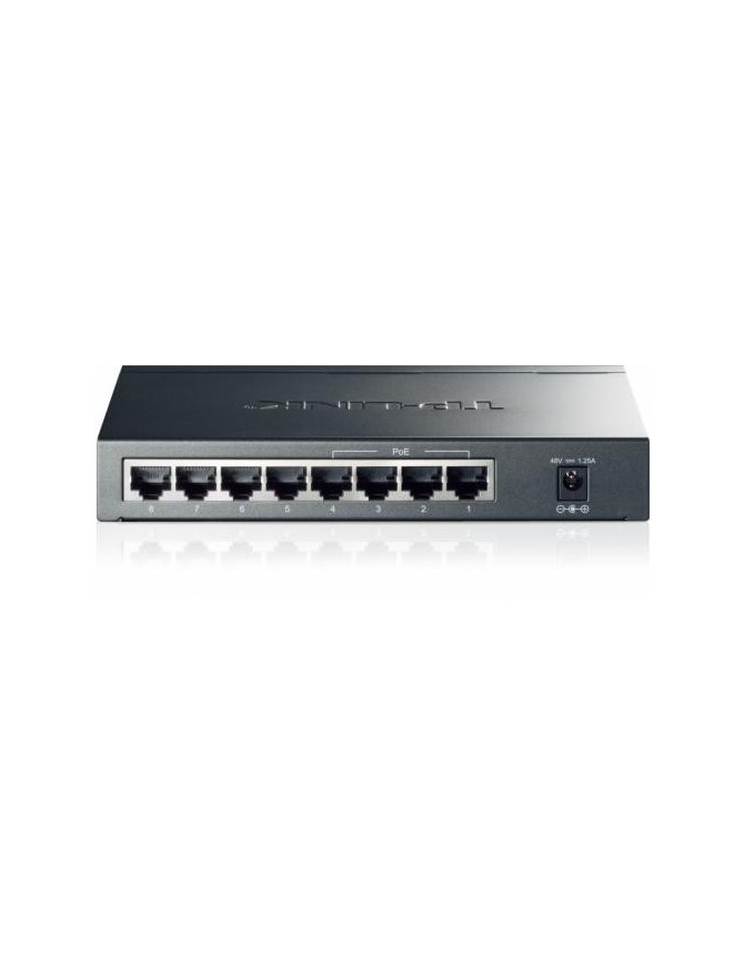 Switch TP-LINK TL-SG1008P, 8 porturi (4 PoE), Black
