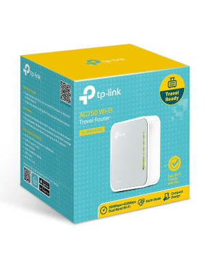 Router portabil, TP-LINK, TL-WR902AC, 2.4 GHz, 5 GHz, 802.11b/g/n/ac AC750, White