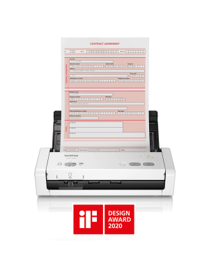 Scanner portabil BROTHER ADS-1200TC1, Duplex, A4, Wi-Fi, Alb/Negru