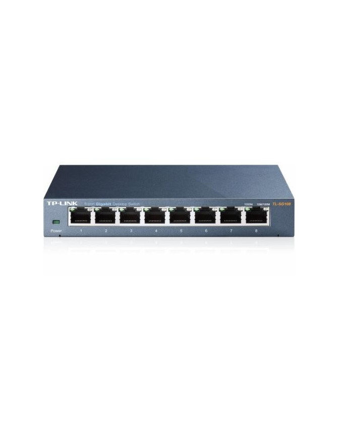 Switch TP-LINK TL-SG108, 8 porturi, Dark blue