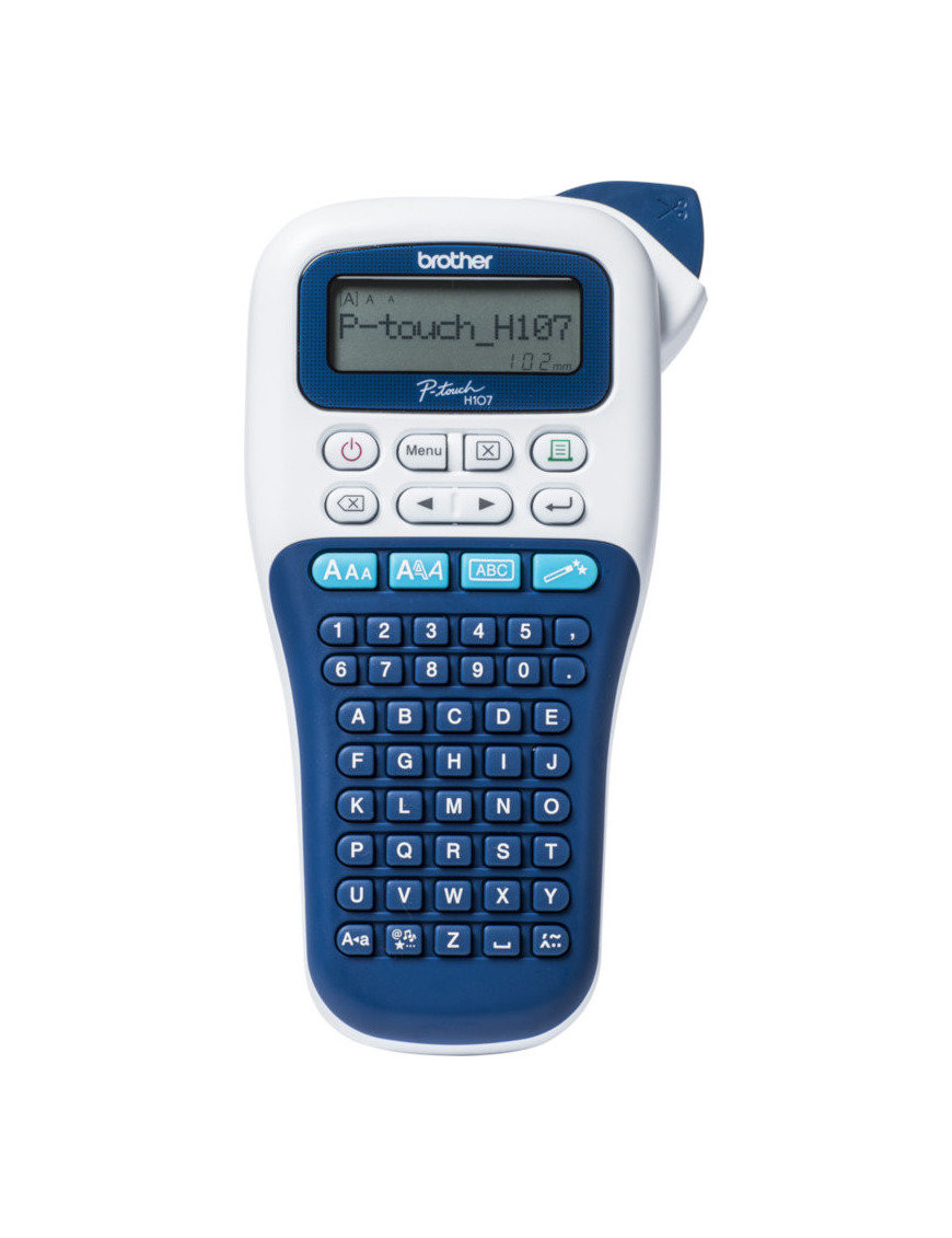 Imprimantă termică pentru etichete BROTHER P-Touch H107B, Monocrom, Banda 12 mm, Alb/Albastru