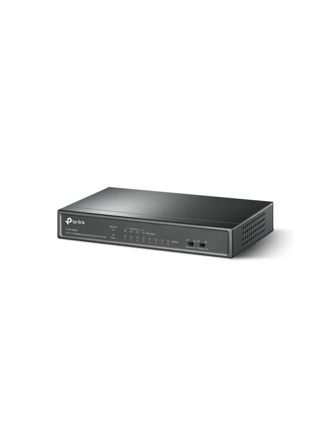 Switch TP-LINK TL-SF1008LP, 8 porturi (4 PoE), Black