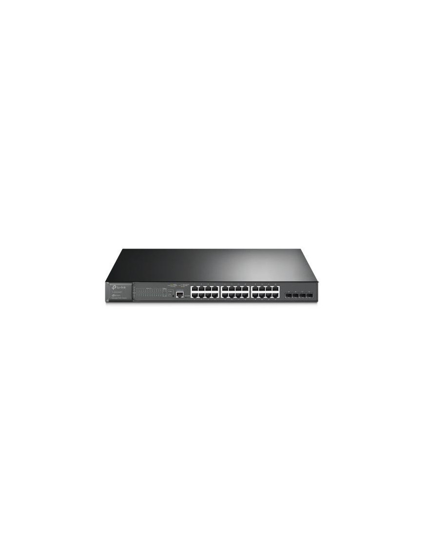 Switch TP-LINK TL-SG3428MP, 24 porturi, Gigabit PoE+, Black