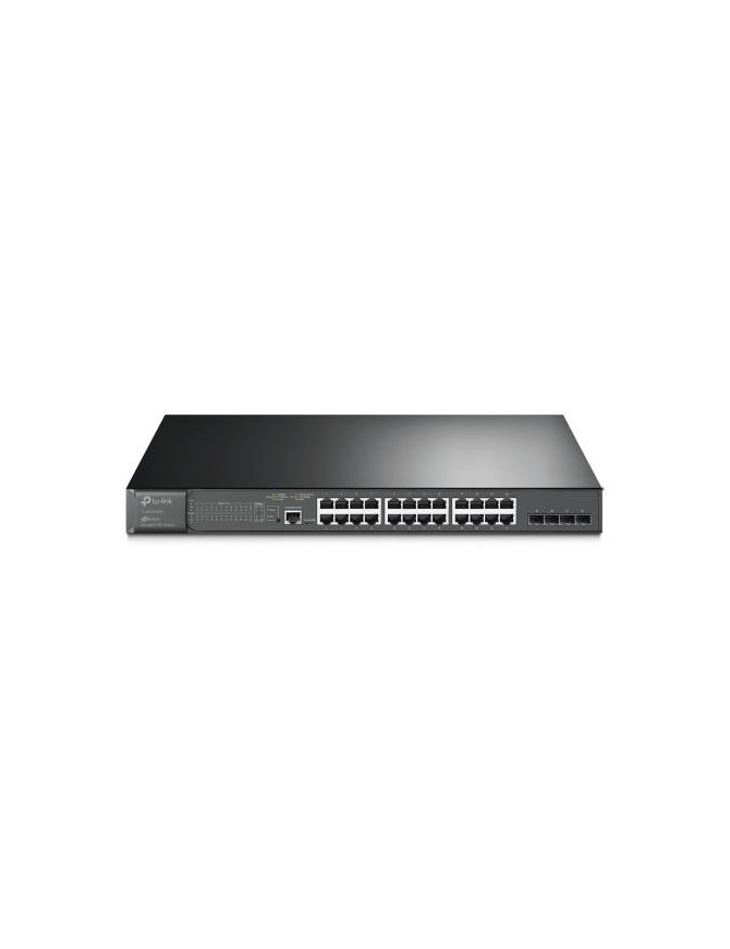 Switch TP-LINK TL-SG3428MP, 24 porturi, Gigabit PoE+, Black