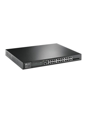 Switch TP-LINK TL-SG3428MP, 24 porturi, Gigabit PoE+, Black