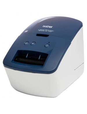Imprimantă termică pentru etichete BROTHER QL600BXX1, Monocrom, 300 dpi, Alb
