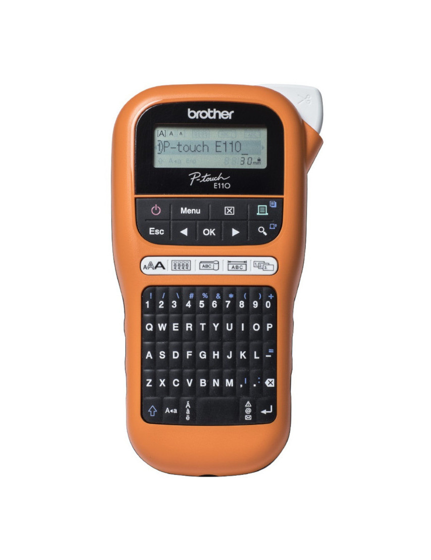 Imprimanta termica pentru etichete BROTHER PTE110VPYJ1, Termica, Monocrom, Banda 12 mm