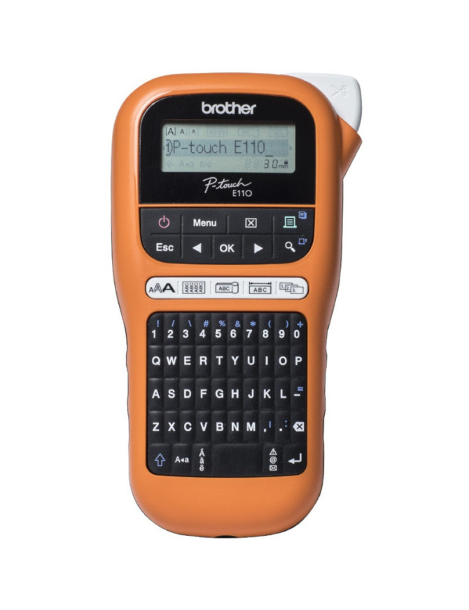 Imprimanta termica pentru etichete BROTHER PTE110VPYJ1, Termica, Monocrom, Banda 12 mm
