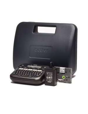 Imprimantă termică pentru etichete BROTHER PT-D210VP, Monocrom, Banda 12mm, Negru