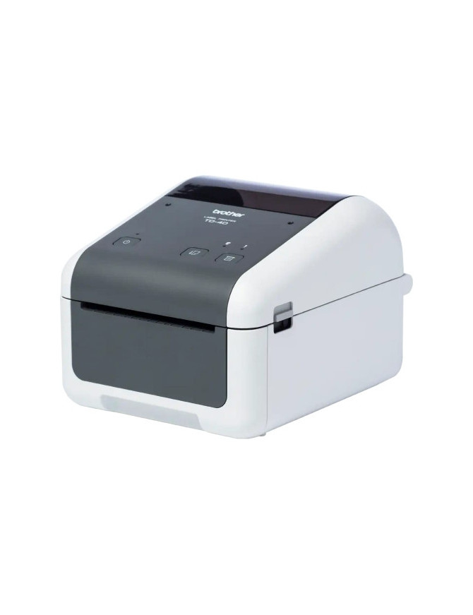 Imprimantă termică pentru etichete BROTHER TD-4410D, Monocrom, USB , SERIAL, Alb