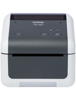 Imprimantă termică pentru etichete BROTHER TD-4410D, Monocrom, USB , SERIAL, Alb