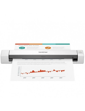 Scanner portabil BROTHER DS-640TK1, USB, 300dpi, A4, Alb
