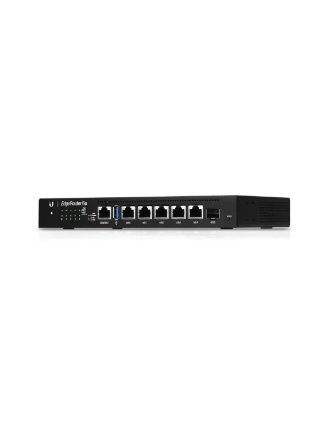 Router Gigabit EdgeRouter 6 Ubiquiti, 5 x RJ45, 1 x SFP, PoE - ER-6P, Black