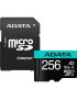 Card de memorie ADATA microSDXC Premier Pro, 256GB, Clasa 10 + Adaptor SD