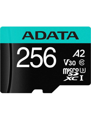 Card de memorie ADATA microSDXC Premier Pro, 256GB, Clasa 10 + Adaptor SD