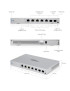 Switch Gigabit Layer 3 UBIQUITI UniFi US-XG-6POE, 4 x PoE++, 2 x SFP+ - US-XG-6POE, Silver