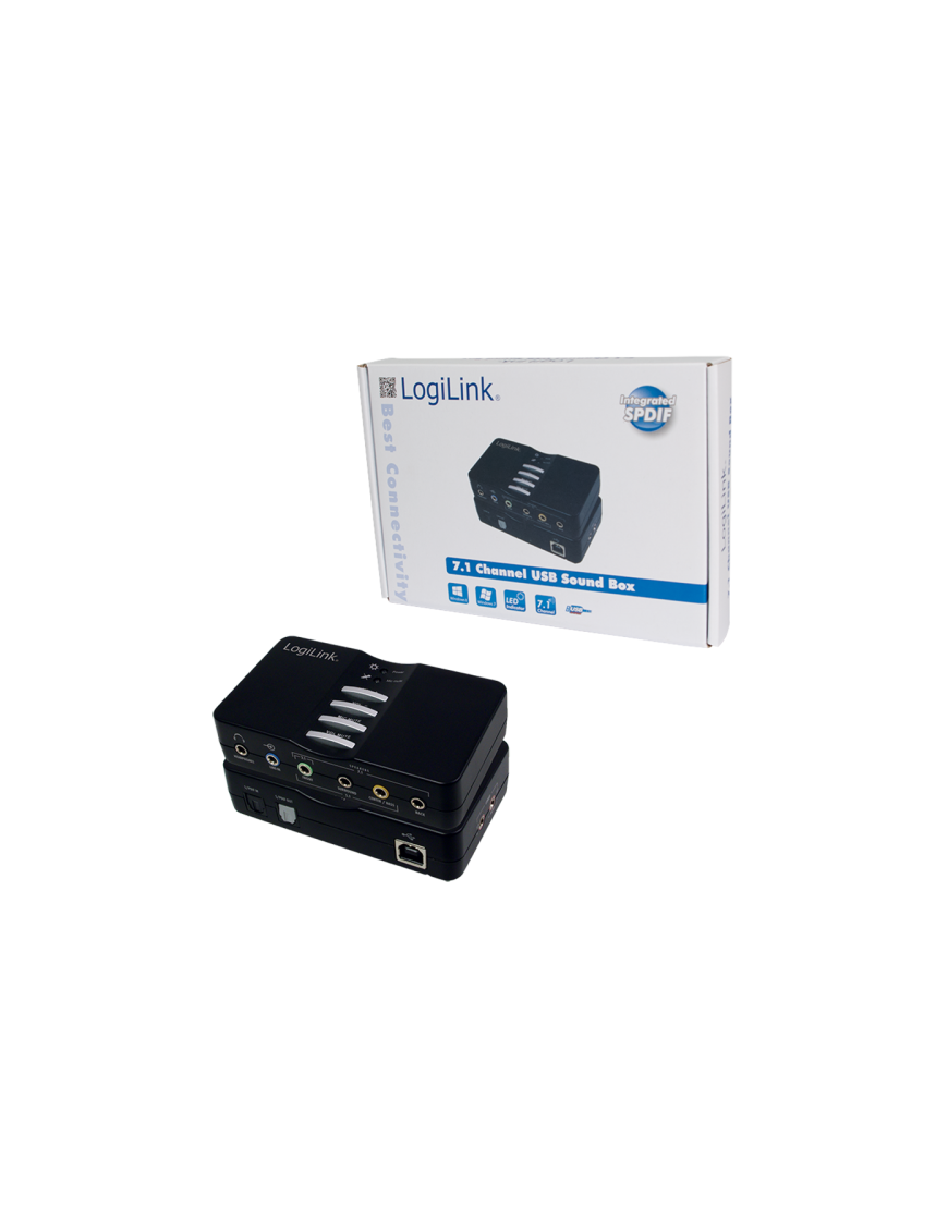 Placa de sunet LOGILINK UA0099, USB v2.0, 7.1, Black