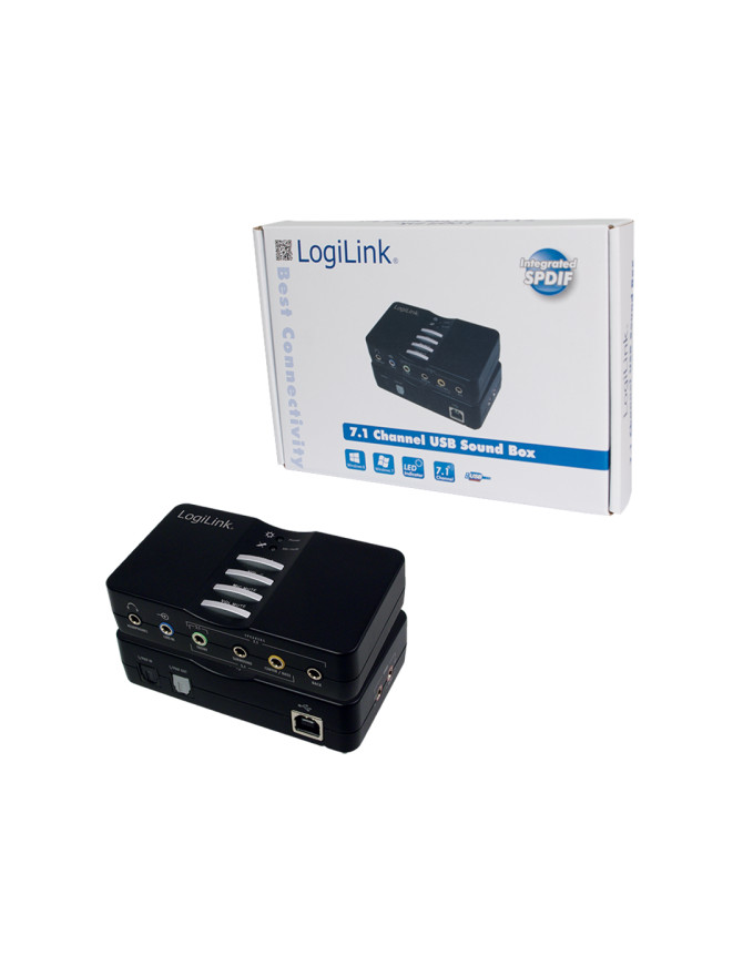 Placa de sunet LOGILINK UA0099, USB v2.0, 7.1, Black