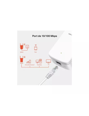 Range extender wireless MERCUSYS ME30, AC1200, dual band, 10/100 mbps, 802.11 a/b/g/n/ac, alb