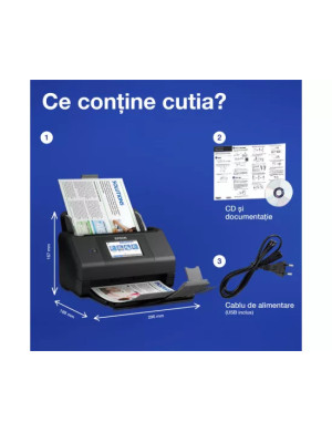 Scanner EPSON WorkForce ES-580W A4 Duplex cu Wi-Fi și ecran tactil