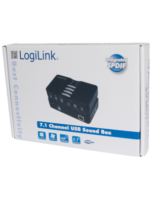 Placa de sunet LOGILINK UA0099, USB v2.0, 7.1, Black