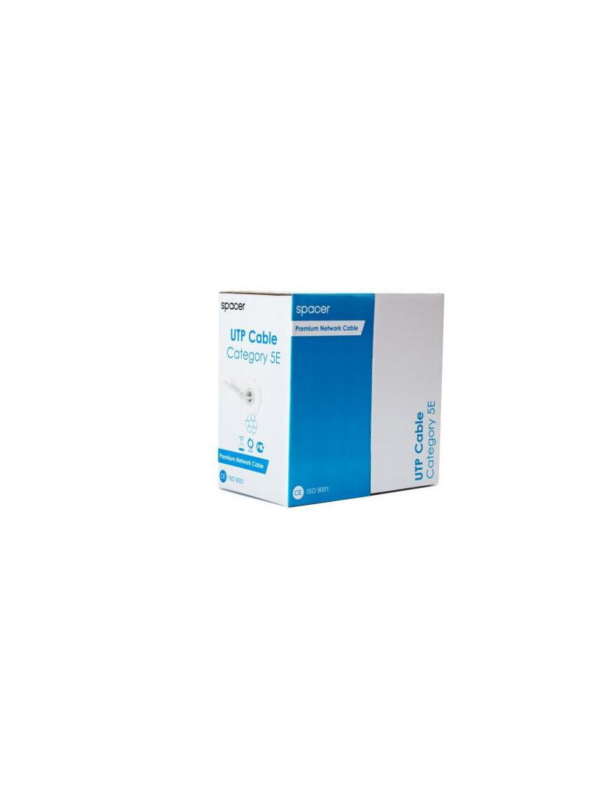 Cablu UTP CAT.5E SPACER RCAT5ECCA – Rola 305m, Cupru-Aluminiu Solid, AWG24