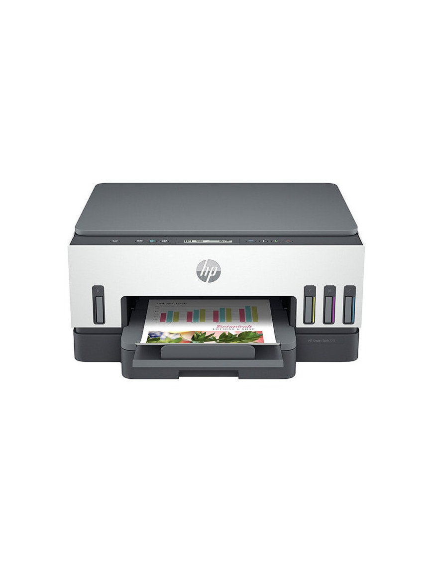 Multifuncțională Jet HP Smart Tank 720 All-in-One, InkJet CISS, Color, Format A4, Duplex, Wi-Fi, Alb/Negru