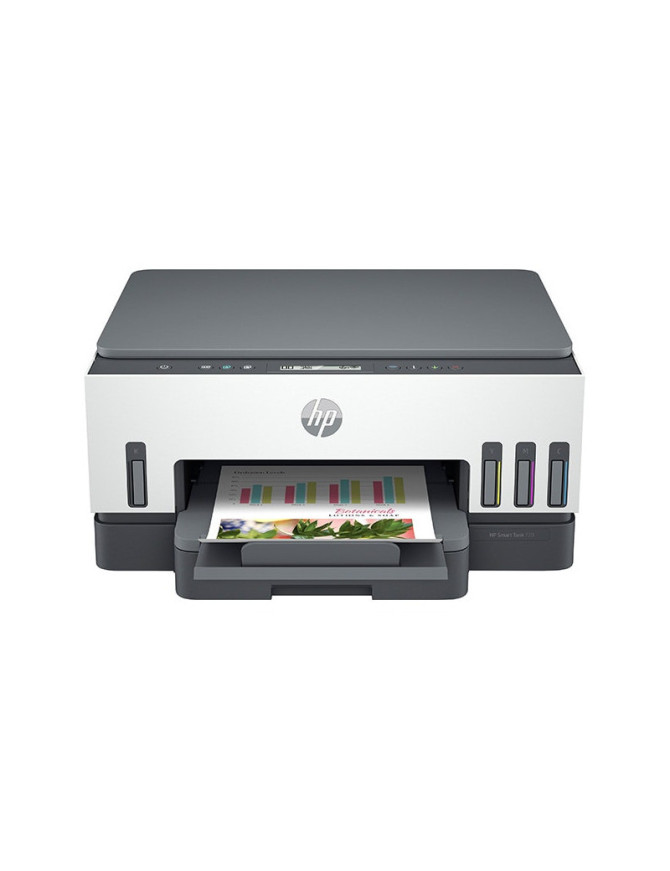Multifuncțională Jet HP Smart Tank 720 All-in-One, InkJet CISS, Color, Format A4, Duplex, Wi-Fi, Alb/Negru