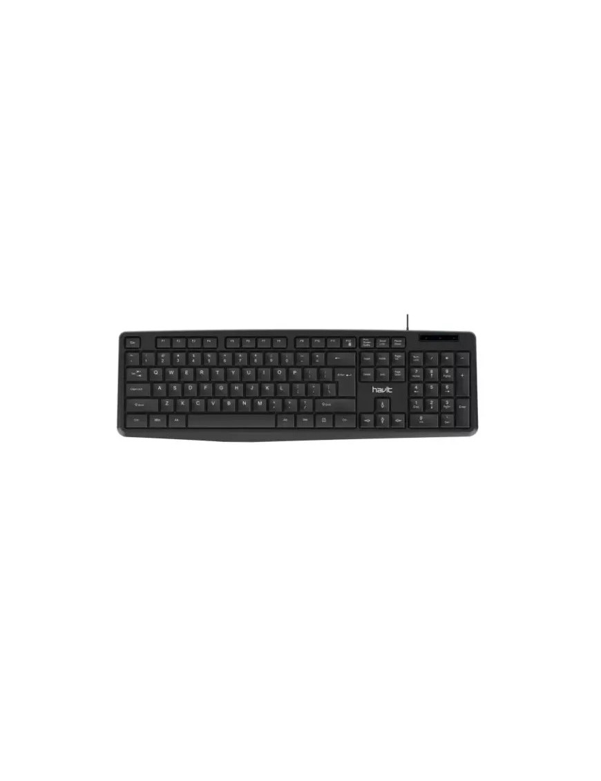 Tastatura cu fir HAVIT KB2006 – design slim, confort și fiabilitate pentru birou