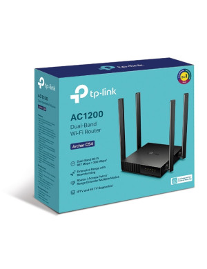 TP-Link Archer C54 router wireless Fast Ethernet Bandă dublă (2.4 GHz/ 5 GHz) Negru