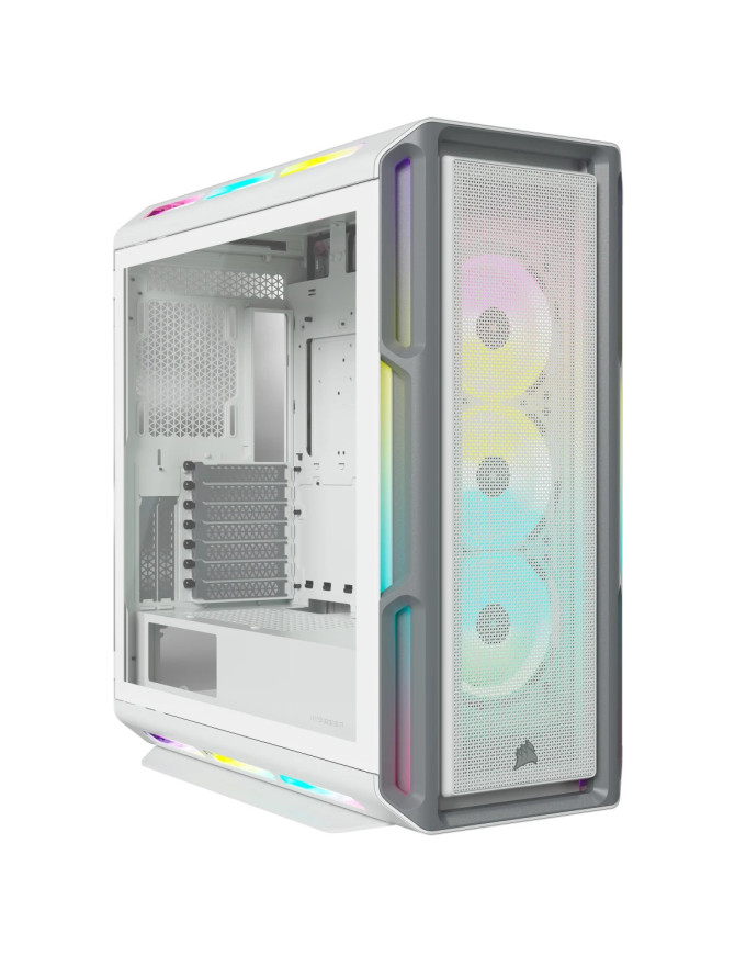 Carcasă CORSAIR iCUE 5000T RGB, Tempered Glass, Mid-Tower, ATX, White