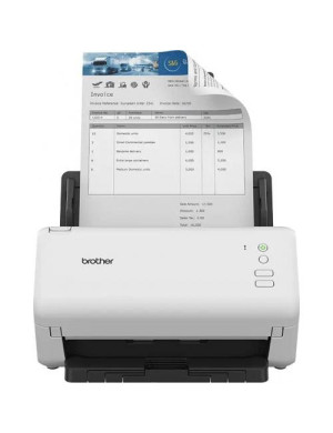 Scanner profesional BrROTHER ADS-4100, A4, Duplex, USB 3.0, 35 ppm, Alb/Negru