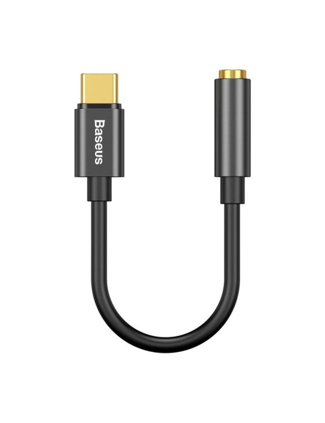Adaptor audio BASEUS CATL54-01, USB-C Male la Jack 3.5 mm Female, Black