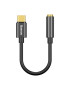 Adaptor audio BASEUS CATL54-01, USB-C Male la Jack 3.5 mm Female, Black