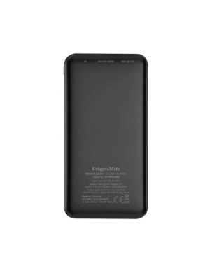 PowerBank KRUGER & MATZ KM0904, 10000 mAh, 20 W, QuickCharge, 1 x USB, 1 x USB Type-C, 1 x MicroUSB, Black