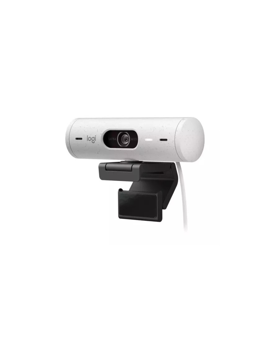 Camera Web Logitech Brio 500, HD 1080p, USB-C, Off-White