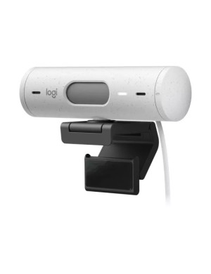 Camera Web Logitech Brio 500, HD 1080p, USB-C, Off-White