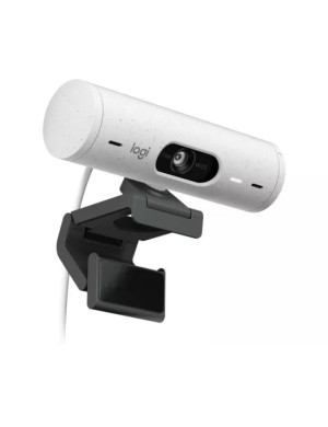 Camera Web Logitech Brio 500, HD 1080p, USB-C, Off-White