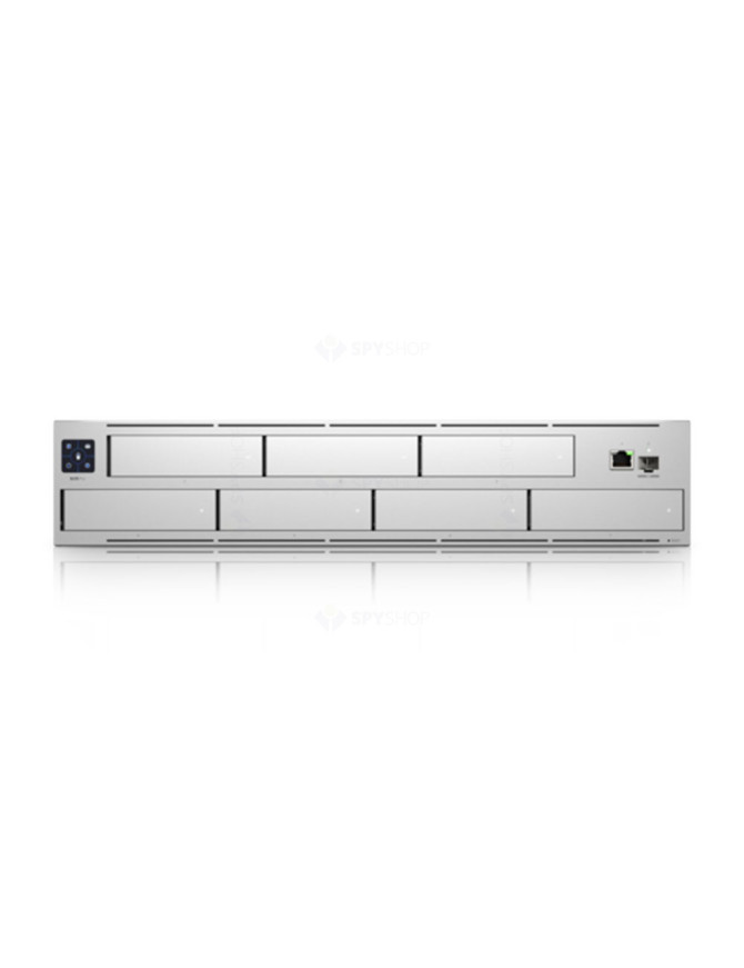 NVR UBIQUITI UniFi Protect, 4K, 60 de canale, 1 port retea, 1 port SFP+, Gri