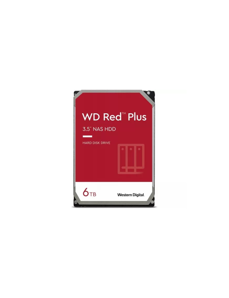 Western Digital WD60EFPX 6TB Red Plus NAS Hard Drive 3.5" SATA 6Gb/s 256MB Cache