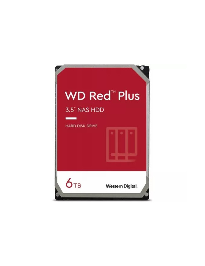 Western Digital WD60EFPX 6TB Red Plus NAS Hard Drive 3.5" SATA 6Gb/s 256MB Cache