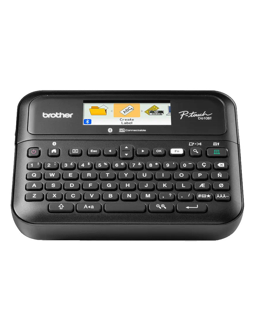 Imprimantă termică pentru etichete BROTHER PT-D610BTVP, Monocrom, Banda 24 mm, Bluetooth, Negru