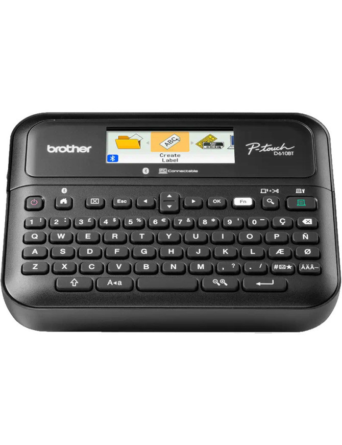 Imprimantă termică pentru etichete BROTHER PT-D610BTVP, Monocrom, Banda 24 mm, Bluetooth, Negru