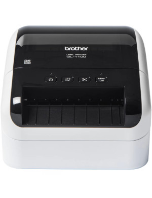 Imprimantă termică pentru etichete Brother QL-1100CYJ1, Monocrom, Banda 103.6 mm, Alb